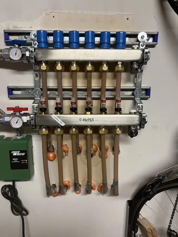 Plumber performing Leak Detection at a residential property in Benton